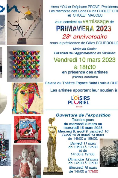 Exposition du 8 au 15 mars 2023 à Cholet